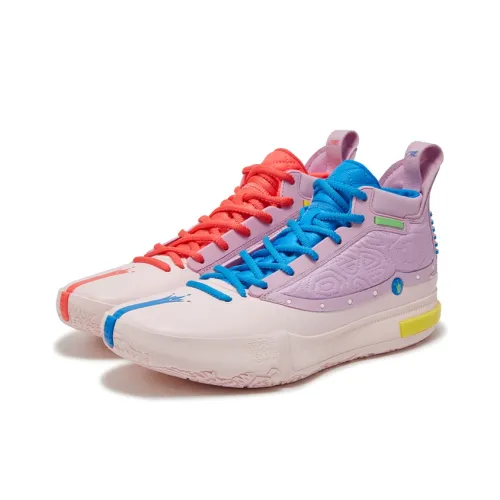 361° Joker Yokei Generation One Basketball Shoes Men High Top Heart Pink/Dream Purple