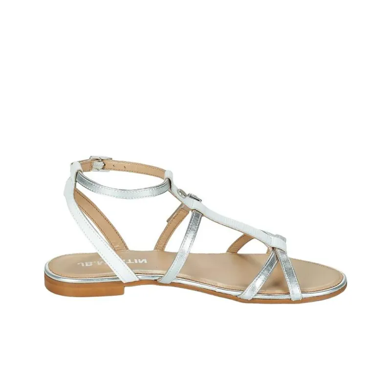 JB MARTIN Alicia Strap Sandals Women's Silver-1