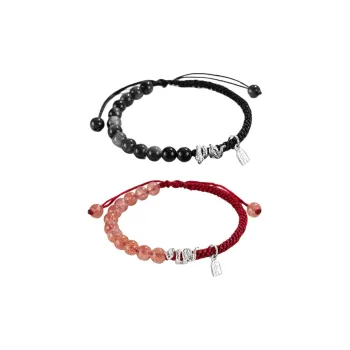 Cuiya Golden Building Obsidian Bracelets Unisex