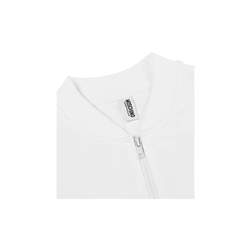 MOSCHINO Underwear Baseball Jacket Women's White-5