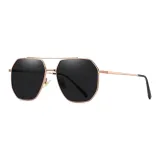 Rose Gold Frame with Black Gray Lens