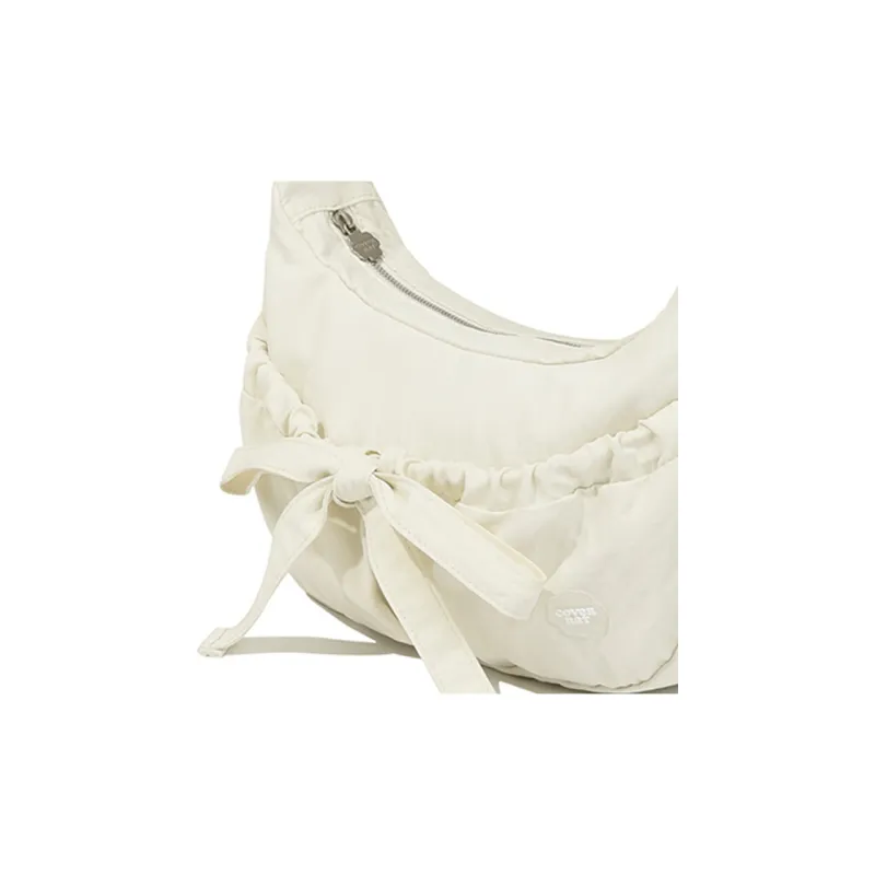 COVERNAT Nylon Shoulder Bag Medium Size Women's White-2