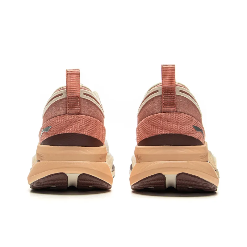 LiNing Supportive And Elastic Low-Top Sprint Running Shoes Women's White Orange-5