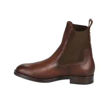 JB MARTIN Octavie Short Chelsea Boots 3cm Women's Red Brown