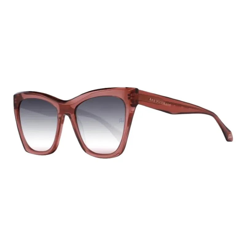 Ana Hickmann Acetate Butterfly Sunglasses Women's Brown-0