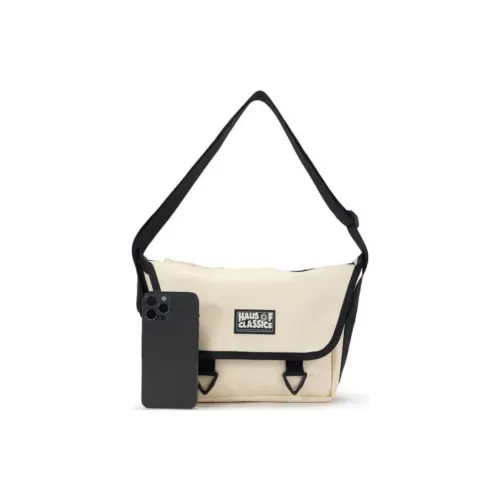 PUMA Artificial Leather Laminated Fabric Messenger Bag Shoulder Bag Unisex Almond Candy Color