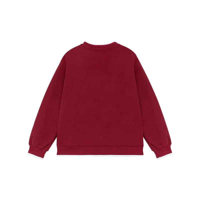 B.Duck Sweatshirt Women's Burgundy-1