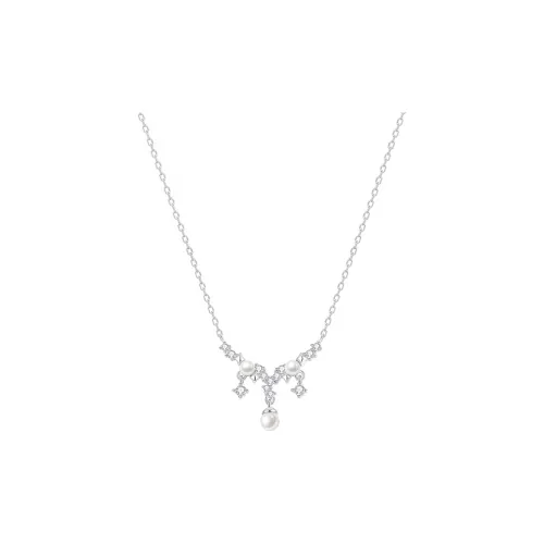 Heart Grass S925 Silver Necklaces Women's
