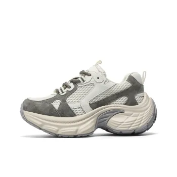 NAVIGARE Small Sailboats Height Increasing Low Top Chunky Sneakers Women's White Gray