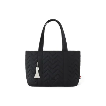 Elle Active Fabric Tote Shopping Bag Tote Bag Shoulder Bag Regular Unisex Apricot/Black