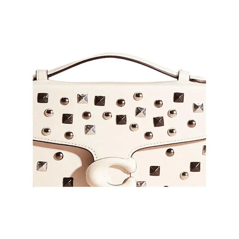 COACH Tabby Glove Tanning Messenger Bag Handbag Shoulder Bag Small Size Women's White-3