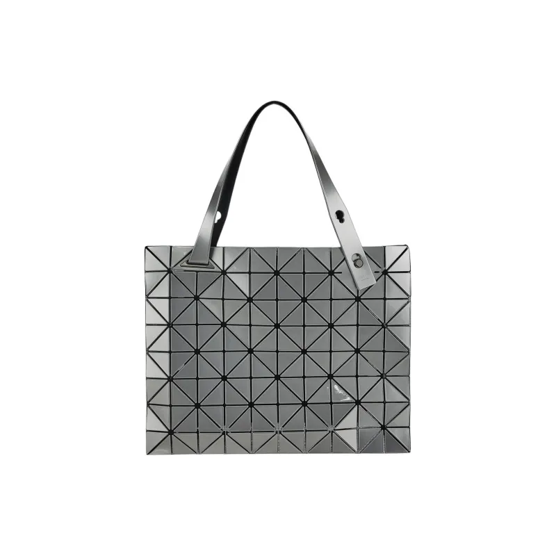 ISSEY MIYAKE PVC Tote Bag Shopping Bag Handbag Women's Silver-0