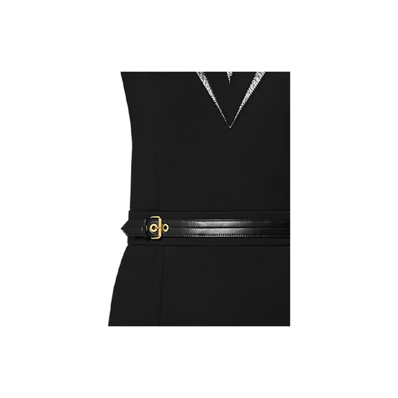 LOUIS VUITTON Belt Detail Fitted Dress-3
