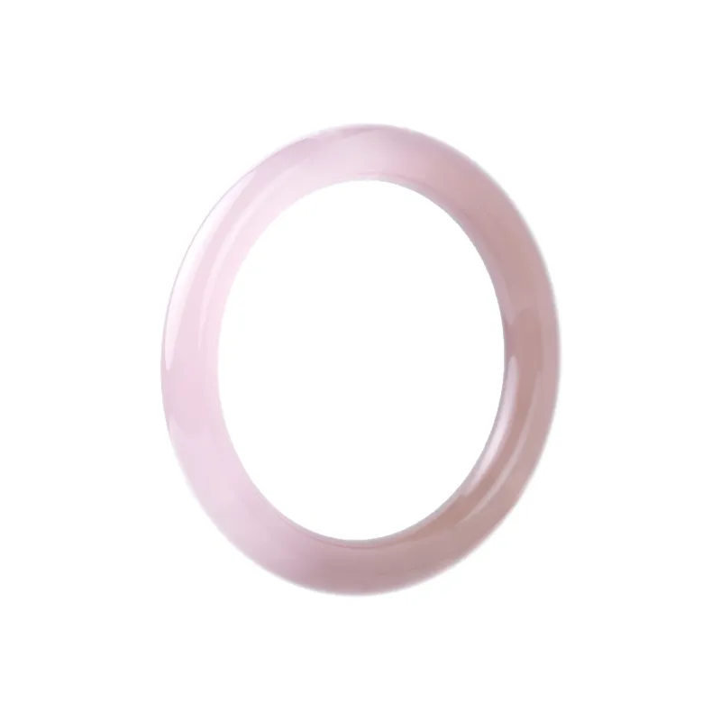 Clear Snow Chalcedony Bangles Unisex-0
