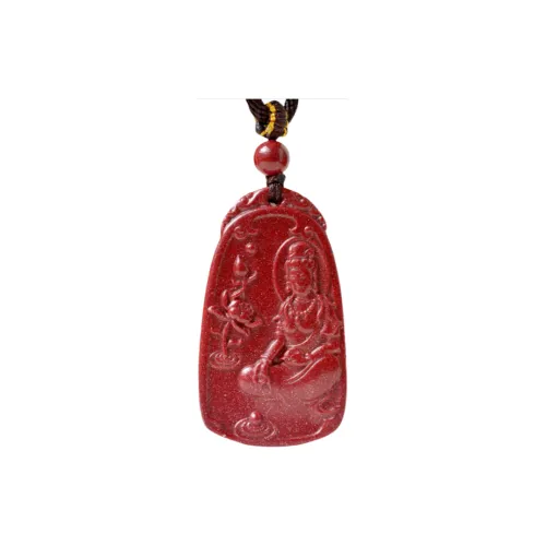 HUWEI Cinnabar Jade Necklaces Unisex