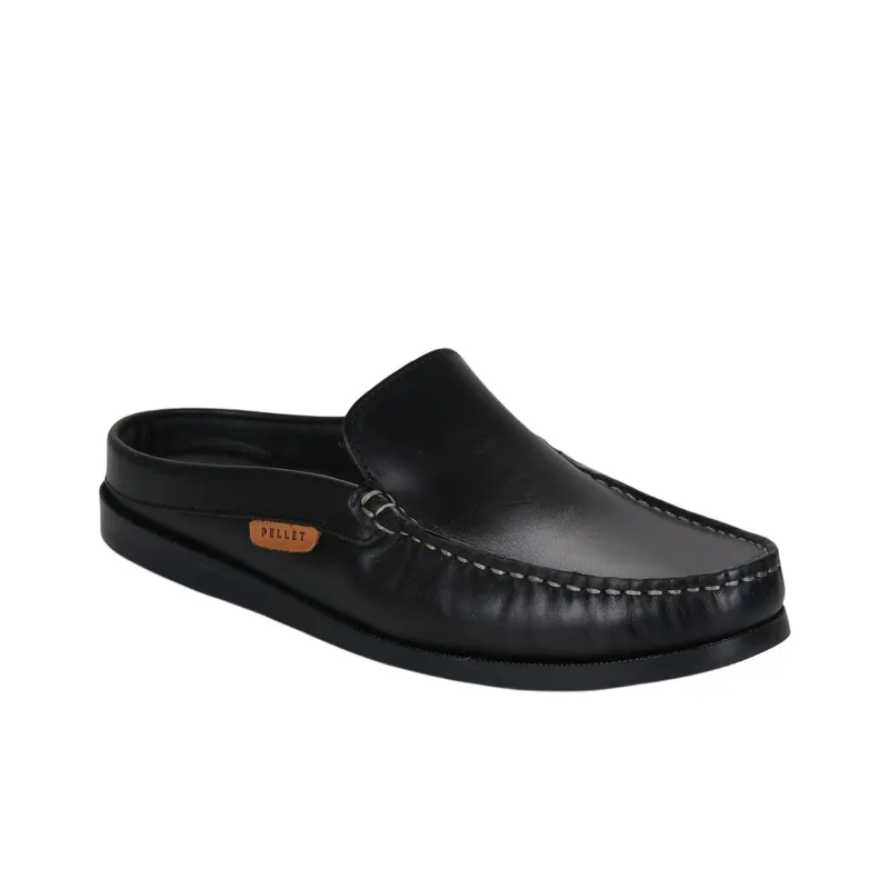 PELLET Slip Resistant Wrap toe Slippers Men's Black-2