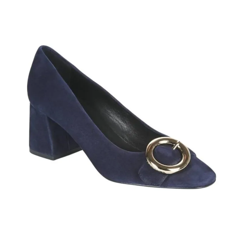 JB MARTIN Chunky Heel High Heels Women's Blue-3