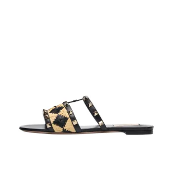 Valentino Garavani Rockstud Slip On Slides Women's