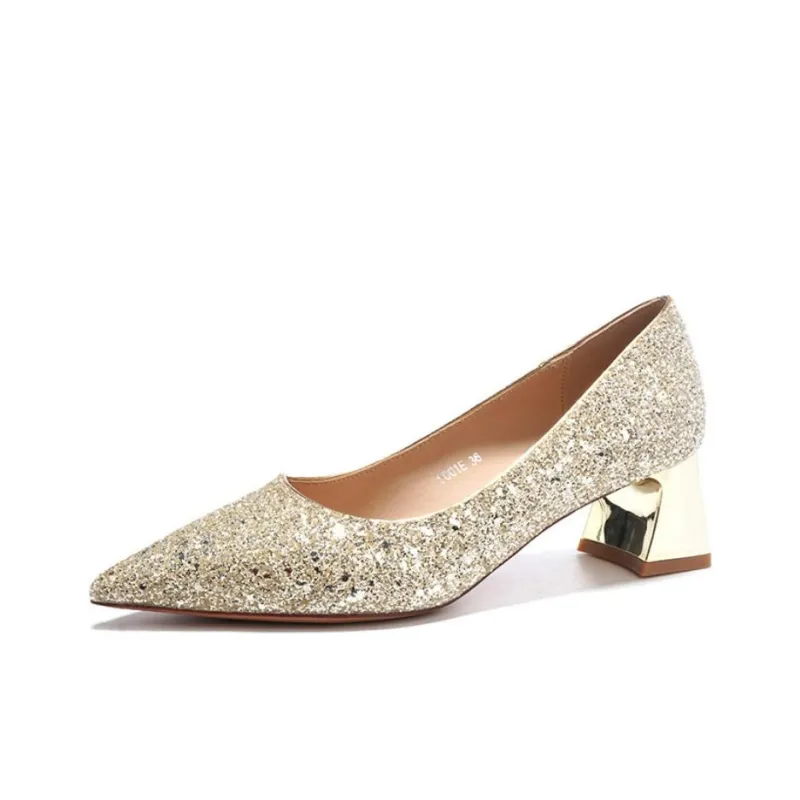 Than Than Me Chunky Heel High Heels Women's-4