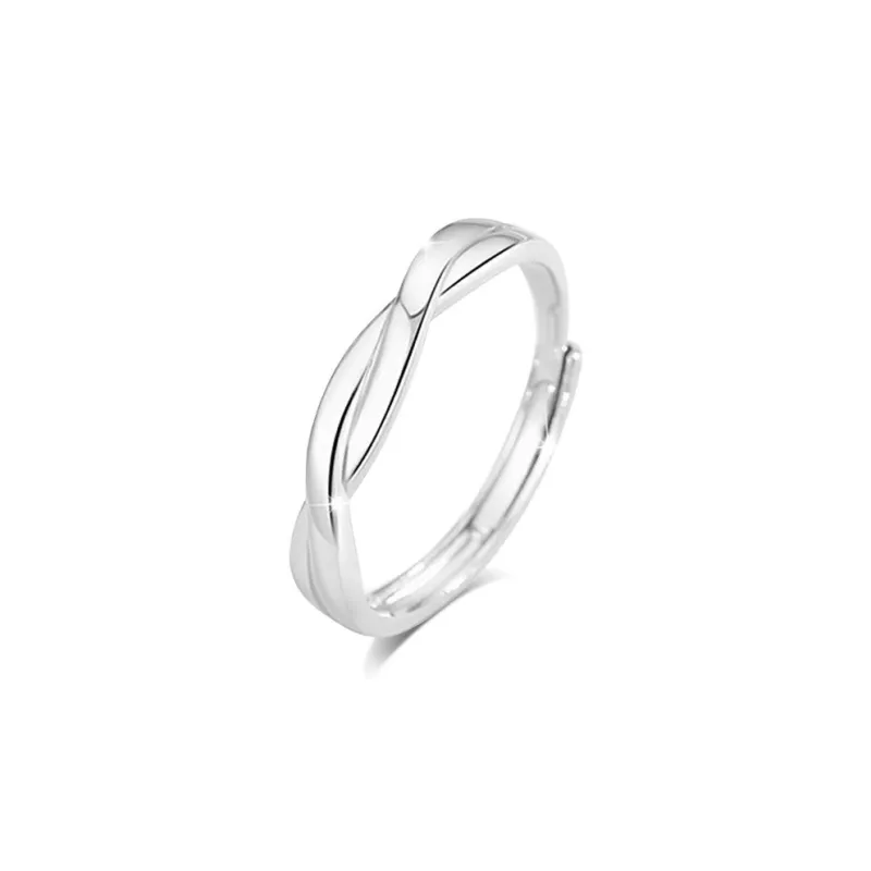 BLANK IN BLANK Sterling Silver Rings Unisex-5