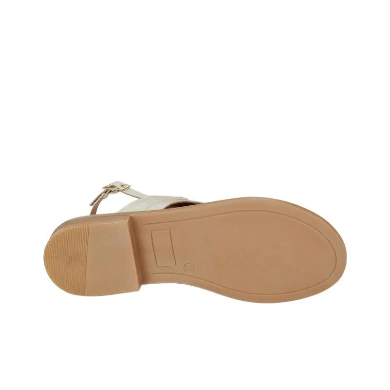 JB MARTIN Artiste Strap Sandals Women's Gray White-6