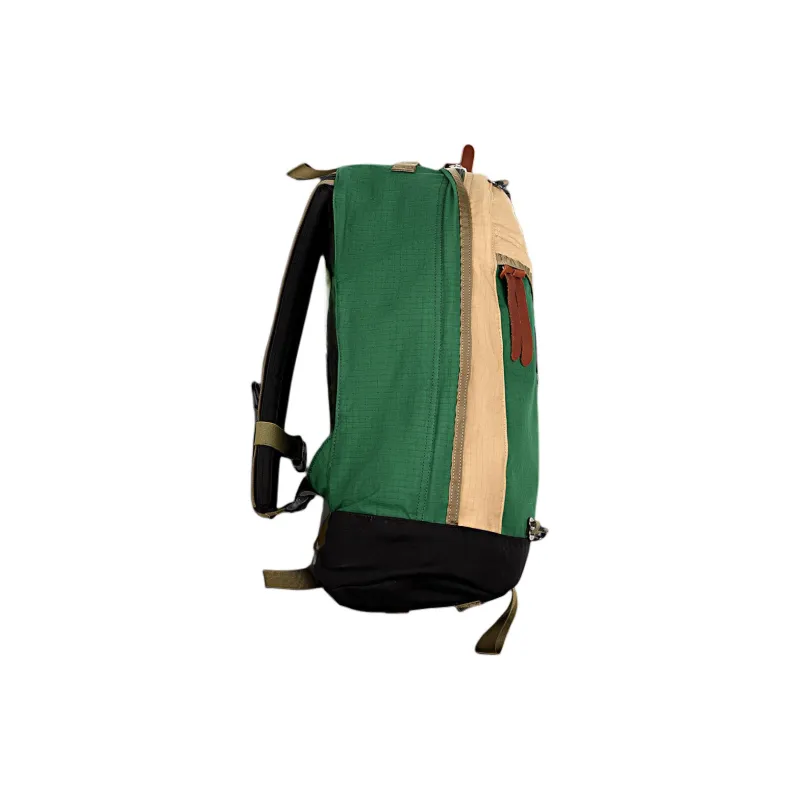 GREGORY NOTHOMME Collaboration Cotton Backpack Unisex Beige & Green-1