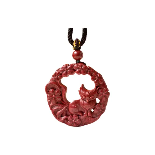 HUWEI Cinnabar Jade Necklaces Unisex