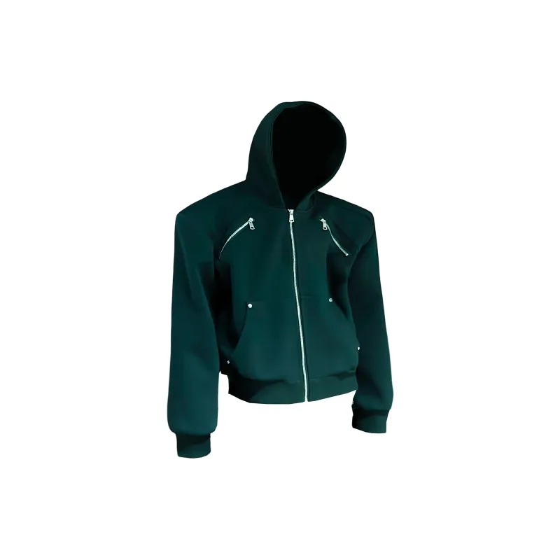 H.V.G.A Jackets Coats Unisex Army Green-1
