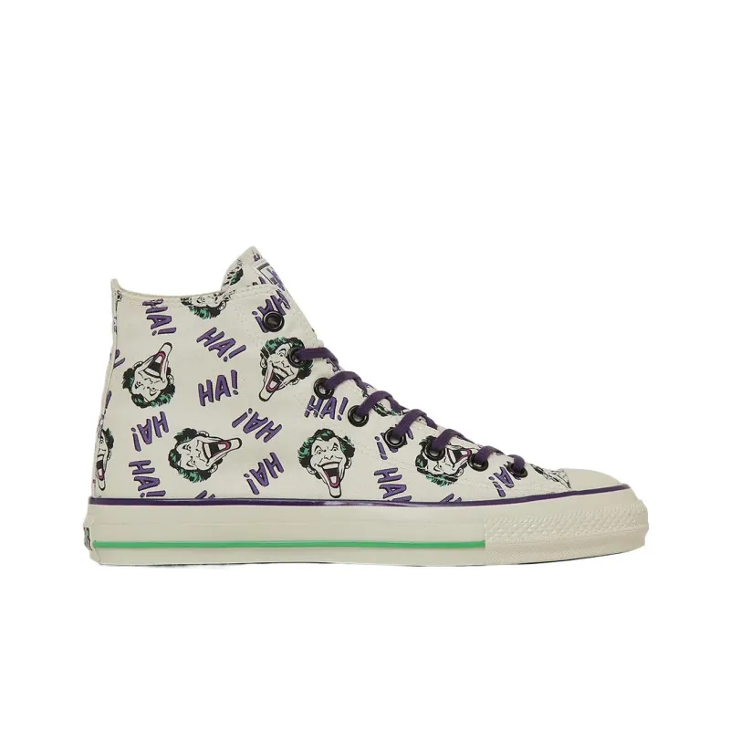 DC x Converse All Star Abrasion-Resistant High-Top Canvas Shoes Unisex Beige-1