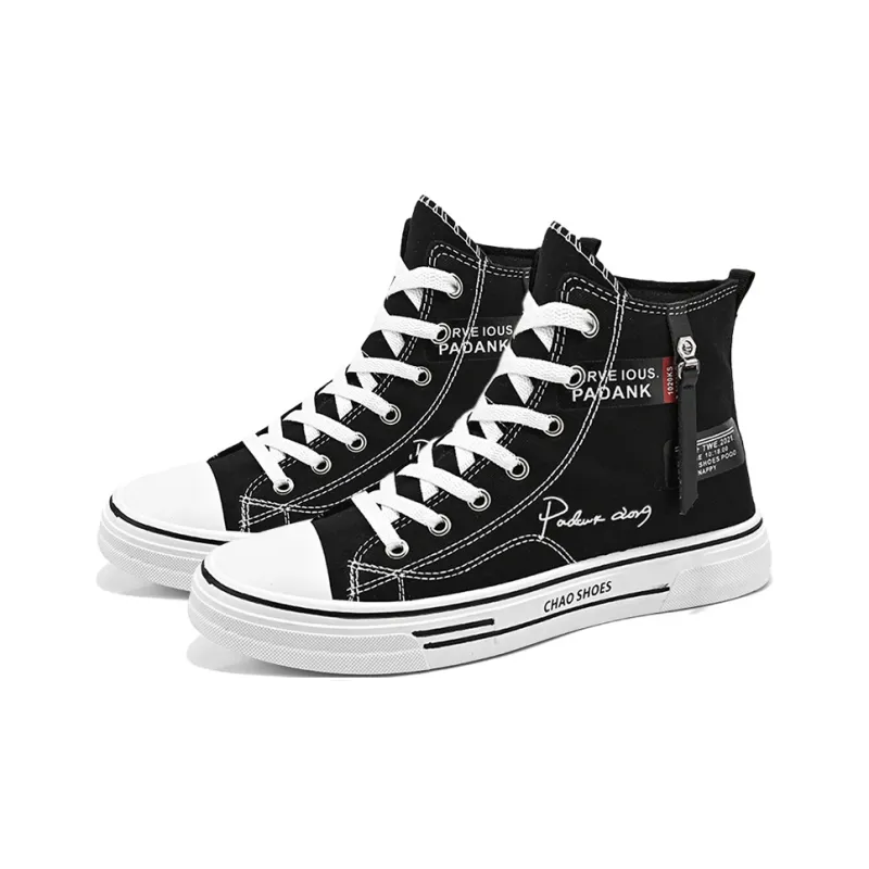ROBINHOOD Anti-Slip And Wear-Resistant Height Increasing High-Top Canvas Shoes Men's-18