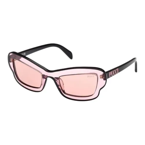 EMILIO PUCCI Stainless Steel Square Sunglasses Women's Black
