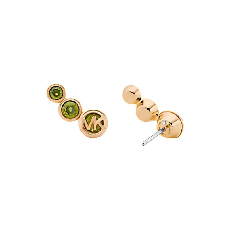MICHAEL KORS Bezel Cubic Zirconia Crawler Earrings-1