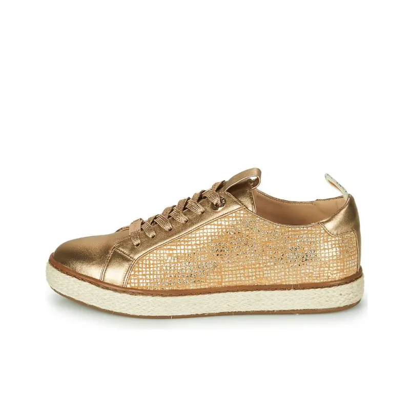 JB MARTIN Inaya Low Top Skateboard Shoes Women's Gold-0