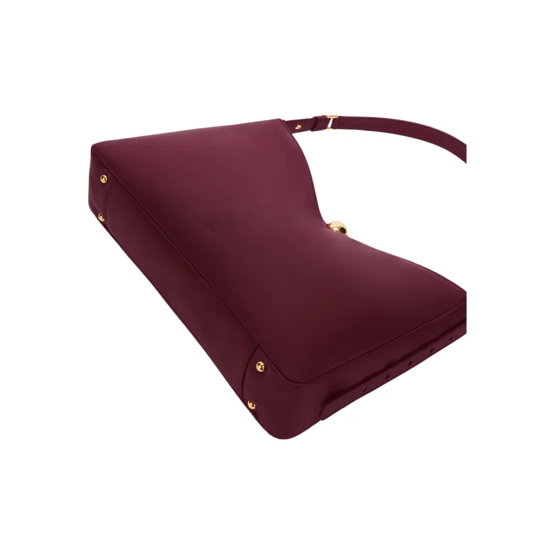 Furla Calfskin Shoulder Bag Women's Burgundy-3