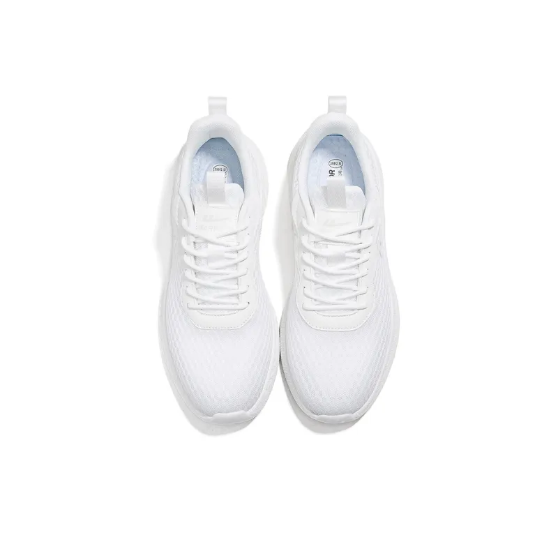 Warrior Cushioning Breathable Lightweight Low-Top Casual Running Shoes Unisex White-2