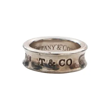 TIFFANY & CO. 2000s Sterling Silver 1837 Ring