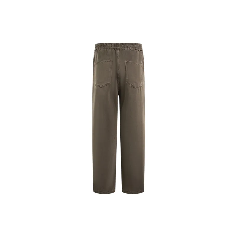 Hansca Wide Leg Hip Hiding Leg Lengthening Straight Fit Jeans Men's-8