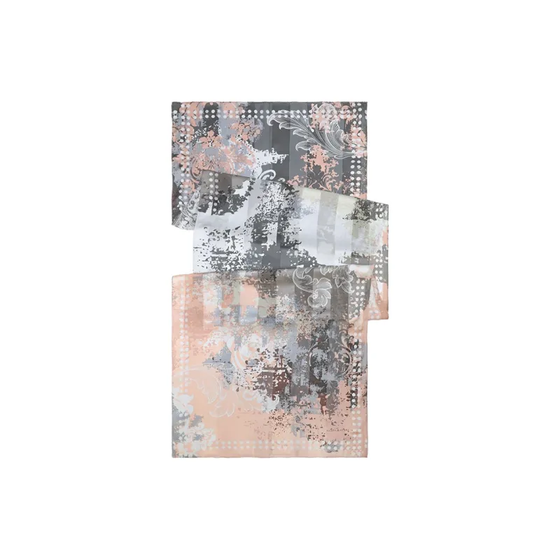 MARJAKURKI Satin Brocade Silk Scarves Women's-0