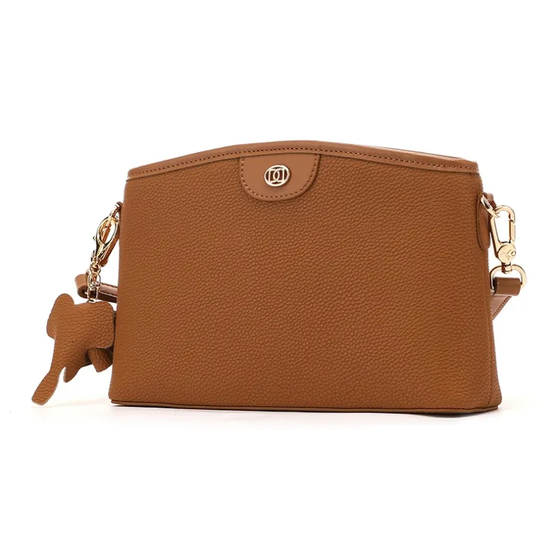 RED DRAGONFLY Cow Leather Handheld Crossbody Bag Regular Women's Black/Brown/Apricot-5