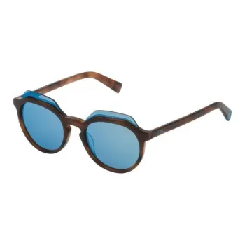 Sting Acetate Irregular Shape Sunglasses Unisex Tortoiseshell