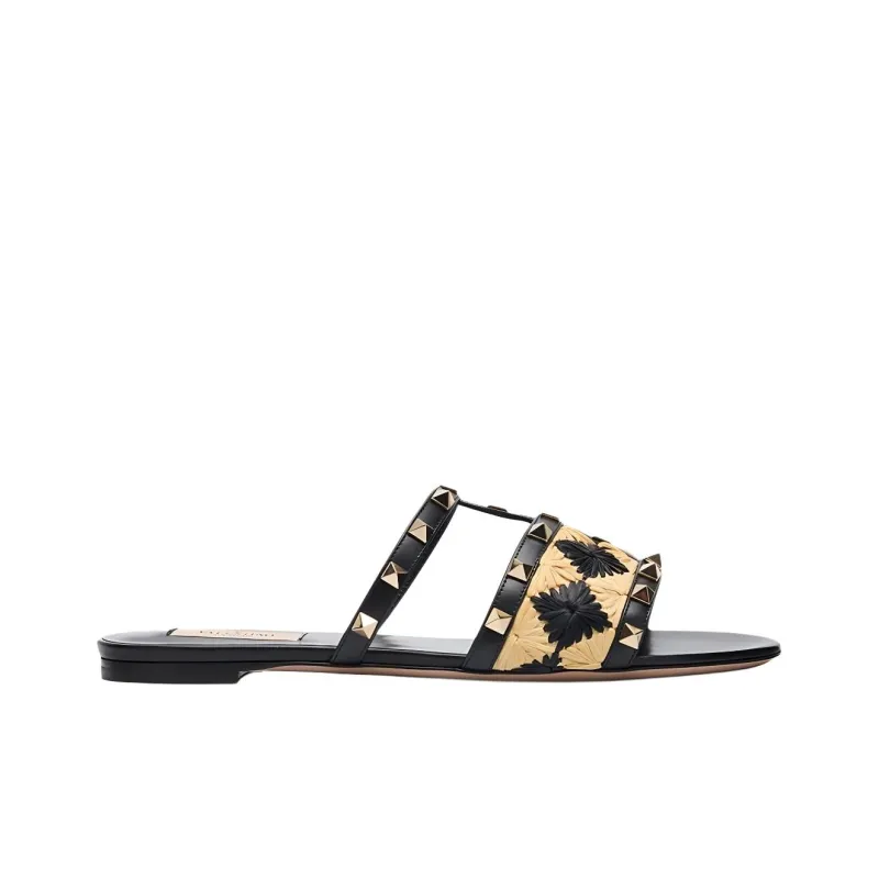 Valentino Garavani Rockstud Slip On Slides Women's-1