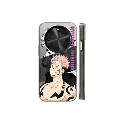 MANQIN Trendy Creative Sukuna Phone Case Impact Resistant Protective Case Compatible With Macadamia 30 Cartoon Trend
