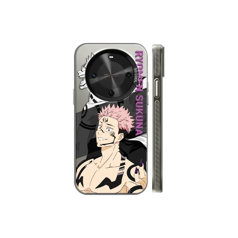 MANQIN Trendy Creative Sukuna Phone Case Impact Resistant Protective Case Compatible With Macadamia 30 Cartoon Trend-0