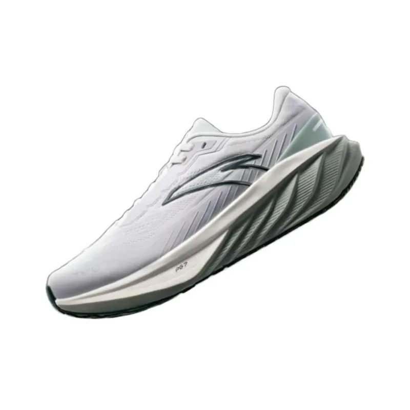 Anta Cushioned Slip-Resistant Low-Top Running Shoes Men's Gray Green-1
