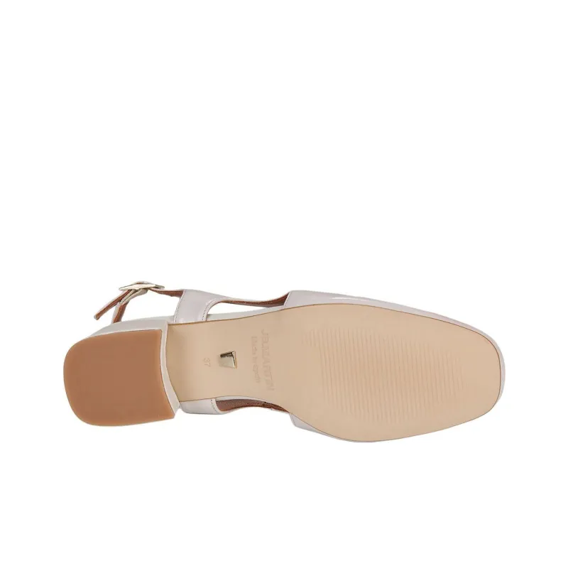 JB MARTIN VICOLA Block Heel High Heels 4cm Women's White-6