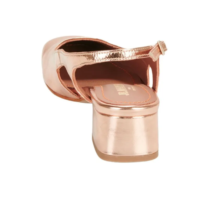 JB MARTIN Vicola Block Heel High Heels 4cm Women's Gold-4