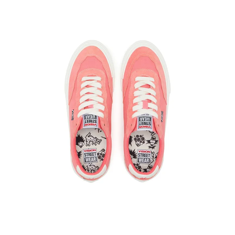 Vision Street Wear Flat Top Slip Resistant Low Top Skateboard Shoes Unisex Pink-5