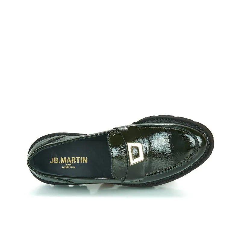 JB MARTIN Folie Loafers 4cm Women's Green-5