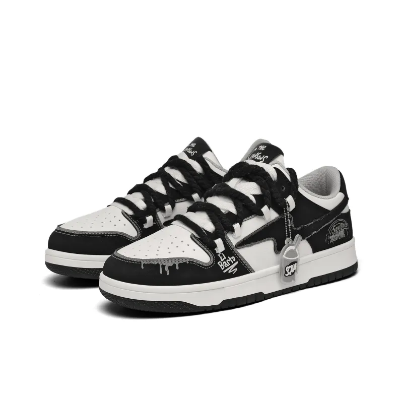 The Simpsons Abrasion Resistant, Lightweight, And Breathable Low Top Skateboard Shoes Unisex-3