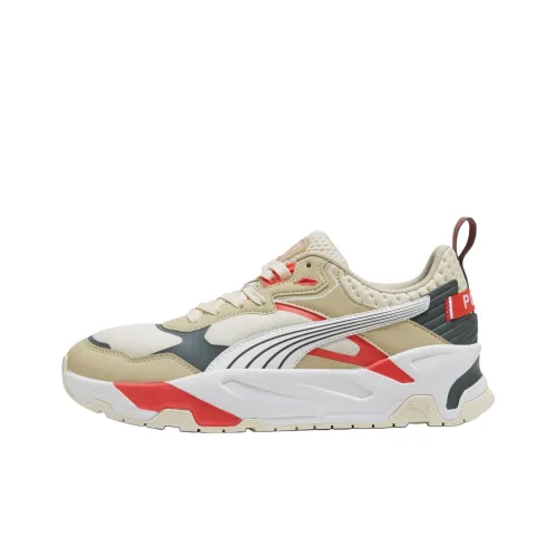 PUMA Trinity Desert Road Breathable Low Top Tennis Shoes Men's Brown Red